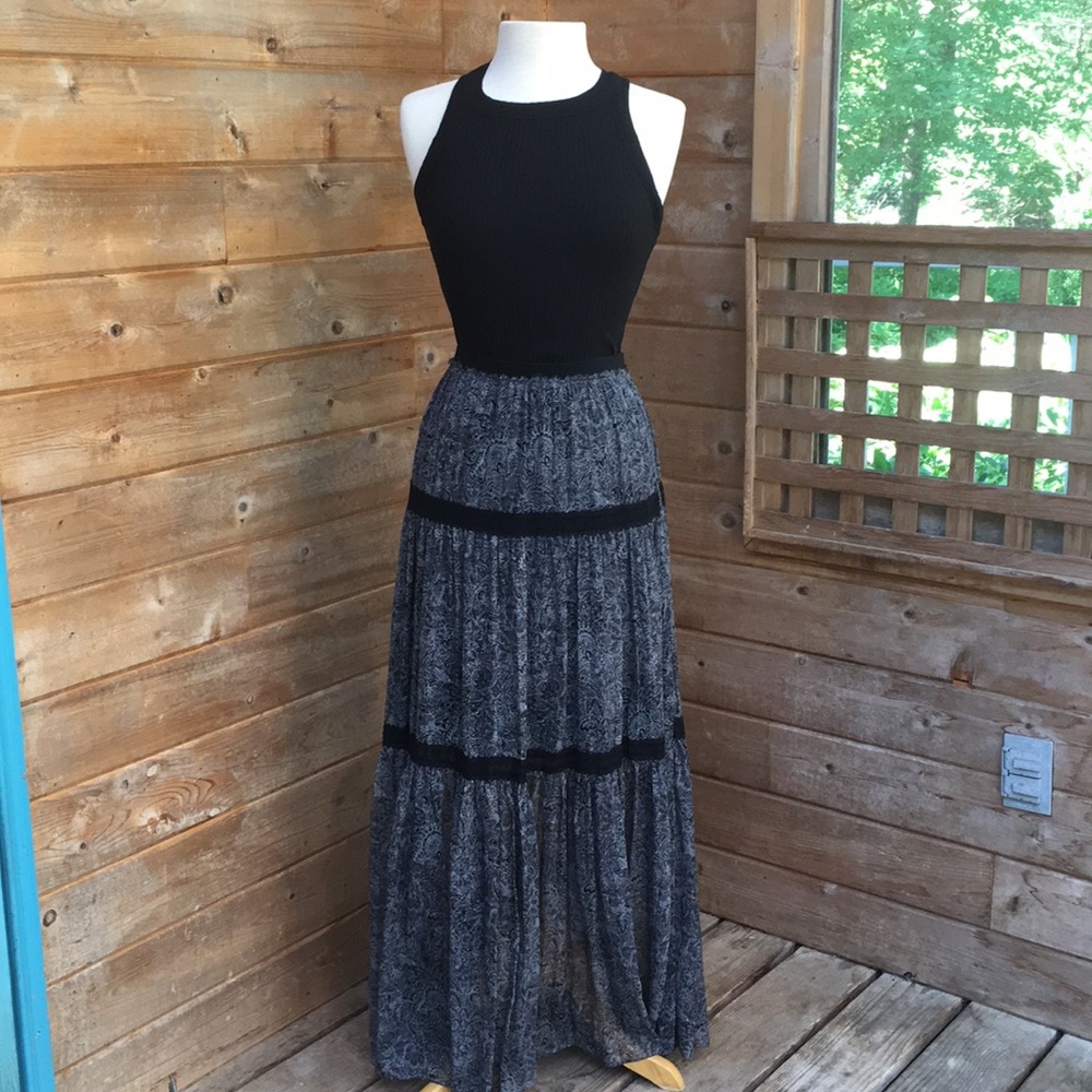 Elie Tahari- Silk Maxi Skirt - S